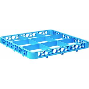 Carlisle FoodService Products RE2514 OptiClean 25 Compartment Cup Rack Extender, 3-1/2" Compartments, Blue (Pack of 6) in Kuwait