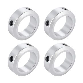 (4-Pack) Aluminum Alloy 10mm Bore Shaft Collars Screw Style，Bore Shaft Collars with 10mm Bore Size, 16mm Outer Diameter, and 8mm Width - Suitable for CNC Machine Tools