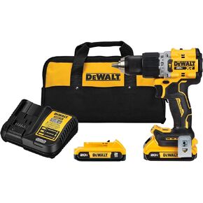 DEWALT 20V MAX* XR® Brushless Cordless 1/2 in. Hammer Drill/Driver Kit (DCD805D2), Yellow