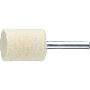 PFERD 48526 Cylindrical Felt Point, Shape ZYA, 1" Diameter x 1-1/4" Length, 1/4" Shank Diameter x 1-5/8" Shank Length, 19000 Max RPM (Pack of 10)