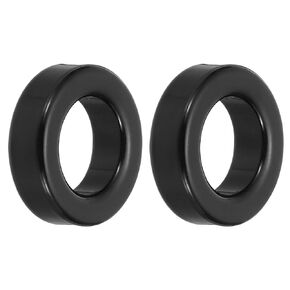 uxcell 2Pcs Toroid Core, 23x36x13mm Iron Ferrite Chokes Ring Power Toroidal Transformer to Stabilize Signal Transmission Resist Electromagnetic Interference, Black