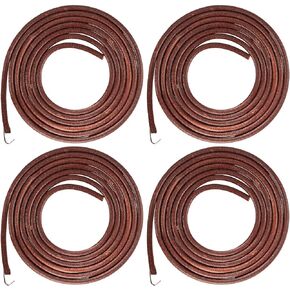 4 قطع حزام جلدي لآلة الخياطة، 72 × 3/16 بوصة أجزاء حزام ماكينة خياطة البقرة الحقيقية مع خطاف لآلة الخياطة المغنية حزام جلد البقر in Kuwait