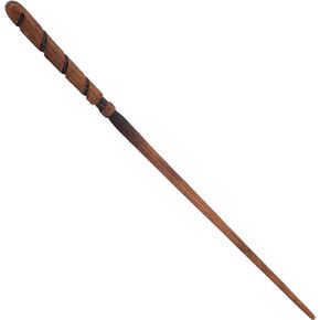 Cottage Garden Brown Woodgrain Heart 13.75 inch Resin Collectible Witch Wizard Cosplay Magic Wand