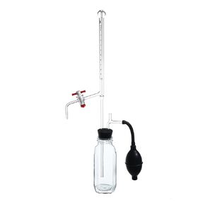 Wilmad-LabGlass LG-4241T-100 Laboratory Grade Automatic Buret Assembly, Straight Stopcock with PTFE Plug, 10mL