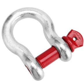 1 Inch Bow Shackle, Heavy Duty d Ring Shackles with 1-1/8 Inch Screw Pin for Rigging, Lifting and Moving, Working Load Limit 18,700 Lbs/8.5 Tons