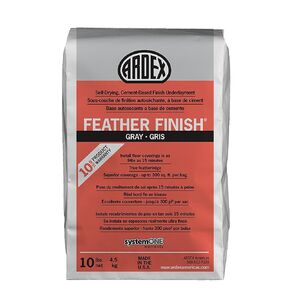 Ardex Feather Finish Grey/Gray/Gris Self-Drying Cement Based Bag 10 Lbs