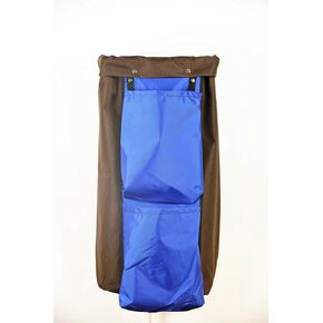 2 Pockets Cleaning Cart Recycle Caddy Bag, Blue