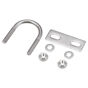 U Bolts 4 Sets (M6x27x70mm), Round U Bolt 304 Stainless Steel with Accessories - for Construction, Pipe