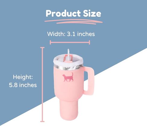 Kitty Cup Cat Trendy Tumbler Toy with Cat Nip | Crinkle Paper | Cute | Funny | Plush Toy | Parody Toy | (Pink Peach Dust) in Saudi Arabia