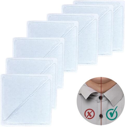 Transparent Collar Stays Set for Men & Women 40 Pcs Anti-Curl Dress Shirt Collar Supports Versatile for All Collar Types Durable & Reusable Ideal for Polo & Dress Shirts in Kuwait