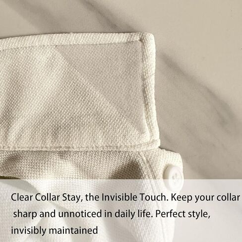 Transparent Collar Stays Set for Men & Women 40 Pcs Anti-Curl Dress Shirt Collar Supports Versatile for All Collar Types Durable & Reusable Ideal for Polo & Dress Shirts in Kuwait