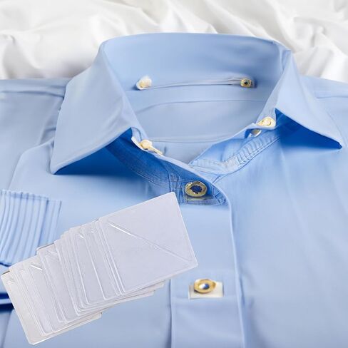 Transparent Collar Stays Set for Men & Women 40 Pcs Anti-Curl Dress Shirt Collar Supports Versatile for All Collar Types Durable & Reusable Ideal for Polo & Dress Shirts in Kuwait