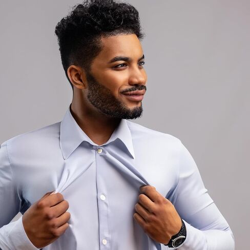 Transparent Collar Stays Set for Men & Women 40 Pcs Anti-Curl Dress Shirt Collar Supports Versatile for All Collar Types Durable & Reusable Ideal for Polo & Dress Shirts in Kuwait