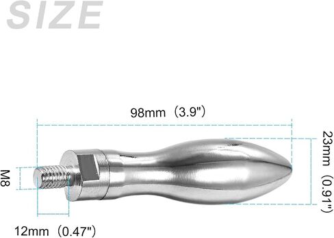 METALLIXITY Clamping Handle Screw Knobs (M8x12mm) 1Pcs, Metal Crank Tapered Grip - for Housing Construction, Lathe Machine, Industry Equipment in Saudi Arabia