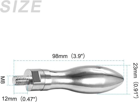 METALLIXITY Clamping Handle Screw Knobs (M8x12mm) 1Pcs, Metal Crank Tapered Grip - for Housing Construction, Lathe Machine, Industry Equipment in Saudi Arabia