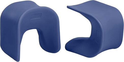 ECR4Kids Wave Seat, 18in - 19.6in Seat Height, Perch Stool, Cyan, 2-Pack in Saudi Arabia