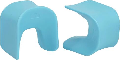 ECR4Kids Wave Seat, 18in - 19.6in Seat Height, Perch Stool, Cyan, 2-Pack in Saudi Arabia