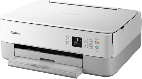 طابعة Canon PIXMA TS5320 الكل في واحد لاسلكية، ماسح ضوئي، ناسخة مع AirPrint، أبيض، تعمل مع Alexa in Kuwait