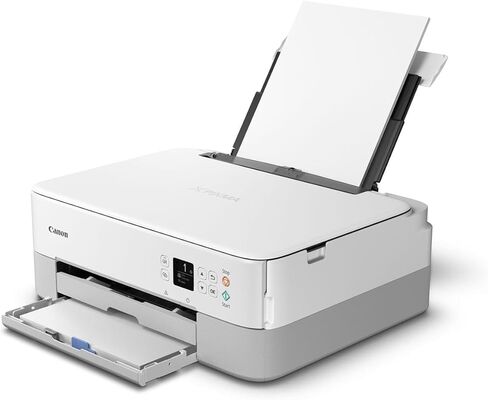 طابعة Canon PIXMA TS5320 الكل في واحد لاسلكية، ماسح ضوئي، ناسخة مع AirPrint، أبيض، تعمل مع Alexa in Kuwait