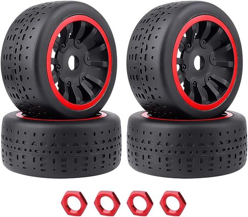 إطارات وعجلات HobbyPark 17 مم سداسية مسبقة اللصق 42/100 2.9 إطار وعجلات بحزام RC مع حشوات إسفنجية للتشغيل بسرعة عالية 6s مناسبة لـ 1/7 Arrma Infraction Felony 6S BLX Limitless 1/8 Typhon 6S 3S (مجموعة من 4) in Saudi Arabia