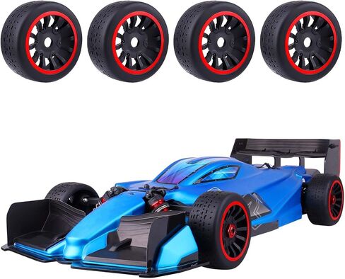 إطارات وعجلات HobbyPark 17 مم سداسية مسبقة اللصق 42/100 2.9 إطار وعجلات بحزام RC مع حشوات إسفنجية للتشغيل بسرعة عالية 6s مناسبة لـ 1/7 Arrma Infraction Felony 6S BLX Limitless 1/8 Typhon 6S 3S (مجموعة من 4) in Saudi Arabia