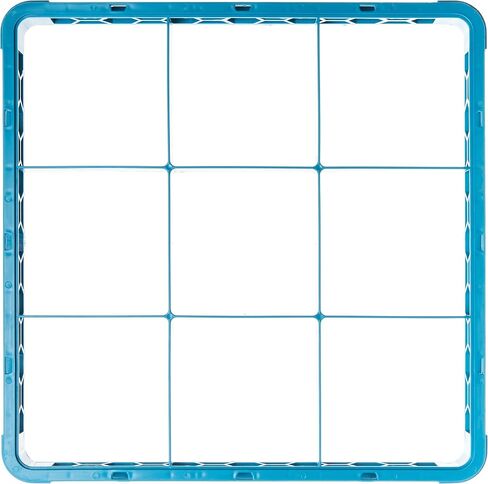 Carlisle FoodService Products RE2514 OptiClean 25 Compartment Cup Rack Extender, 3-1/2" Compartments, Blue (Pack of 6) in Kuwait