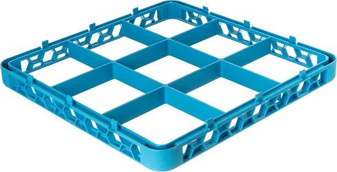 Carlisle FoodService Products RE2514 OptiClean 25 Compartment Cup Rack Extender, 3-1/2" Compartments, Blue (Pack of 6) in Kuwait