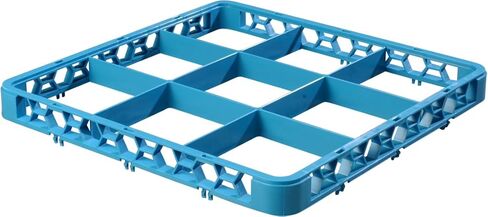 Carlisle FoodService Products RE2514 OptiClean 25 Compartment Cup Rack Extender, 3-1/2" Compartments, Blue (Pack of 6) in Kuwait