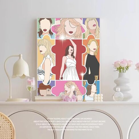 Wall Art Decoration Painting Kit, Adult and Children's Painting Kit, Beginner Diamond Art with Accessories and Tools, Wall Decoration Crafts, Leisure and Home Wall Decoration 12 x 16 inches in Saudi Arabia