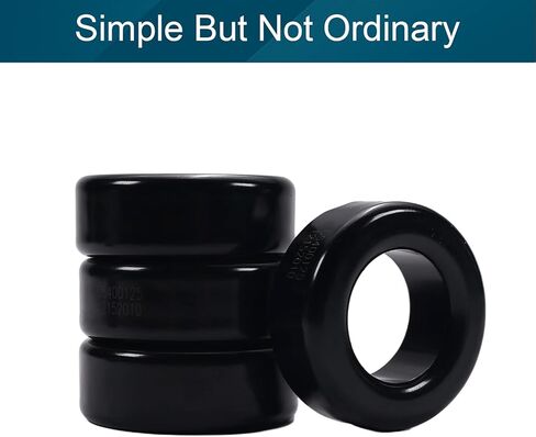 Fielect 5 قطع Toroid Core Ferrite خنق مسحوق الحديد مغو الفريت الدائري 24.1x39.9x14.5mm، أسود in Kuwait