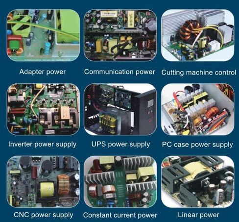 Fielect 5 قطع Toroid Core Ferrite خنق مسحوق الحديد مغو الفريت الدائري 24.1x39.9x14.5mm، أسود in Kuwait