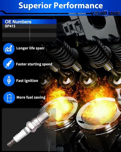 SP413 Spark Plugs for:-FORD CROWN VICTORIA 1995-2011 RANGER 1991-2008, Automotive Replacement Spark Plugs for:-LINCOLN TOWN CAR in Saudi Arabia