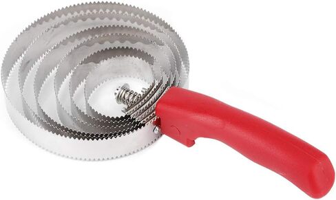 مشط الكاري ذو 6 حلقات مشط معدني قابل للعكس من الفولاذ المقاوم للصدأ للكلب بالكاري الربيعي مع قبضة مريحة للعناية بتساقط أغنام الخيول والحيوانات الأليفة in Kuwait