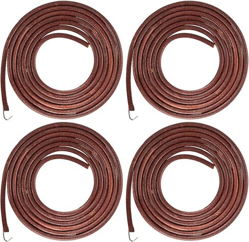 4 قطع حزام جلدي لآلة الخياطة، 72 × 3/16 بوصة أجزاء حزام ماكينة خياطة البقرة الحقيقية مع خطاف لآلة الخياطة المغنية حزام جلد البقر in Kuwait