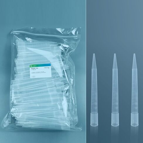 200uL Pipette Tips 1000 PCS per Bag Yellow Laboratory Universal Plastic Liquid Pipette Pipettor Tips in Saudi Arabia