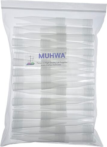 أطراف ماصة MUHWA 10 مل - للحرارة، بولي بروبيلين (PP)، شفاف، 100 قطعة/الحقيبة، قابلة للتشغيل التلقائي (قطر كبير 10 مل) in Kuwait