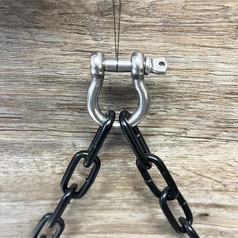 25 Packs 1/4 Inch 304 Stainless Steel D Ring Shackles Set for Outdoor Adventure?Traction Steel Wire and Heavy Duty Construction, Bow Shape, Anchor Shackles 6 mm, by GENHAKON in Saudi Arabia