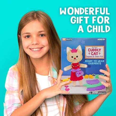 Cat Sewing Arts and Craft Kit for Girls Ages 6-12 in Saudi Arabia
