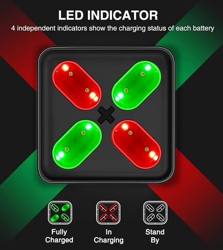 حزمة بطارية DINOSTRIKE Xbox القابلة لإعادة الشحن، 4x1500 مللي أمبير (4x3600 مللي واط في الساعة) حزم بطاريات وحدة تحكم Xbox One مع محطة شحن بطارية شحن سريع لأجهزة Xbox SeriesX|S/Xbox One S/Xbox One X/Elite Controller in Kuwait