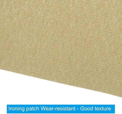 PATIKIL 20 x 3 Twill Fabric Patches, 4 Pcs Iron-on Patches Clothing Repair Patch Craft Embroidery Patches for Jacket Clothes Pants Bags Sewing Decor, White in Saudi Arabia