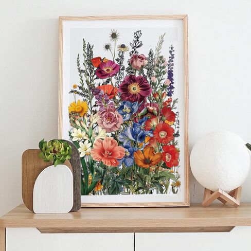 GLOBLELAND 3 Sheets Vintage Garden Flower Transfer Stickers 6x12inch Flowers and Plants Furniture Window Rub on Transfer Stickers for DIY Craft Scrapbooking in Saudi Arabia