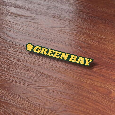 Green Bay Wisconsin Cheese Sticker for Hydroflask - Midwest Cheesehead Sticker for Laptop - Funny WI Waterproof Vinyl Decal in Saudi Arabia