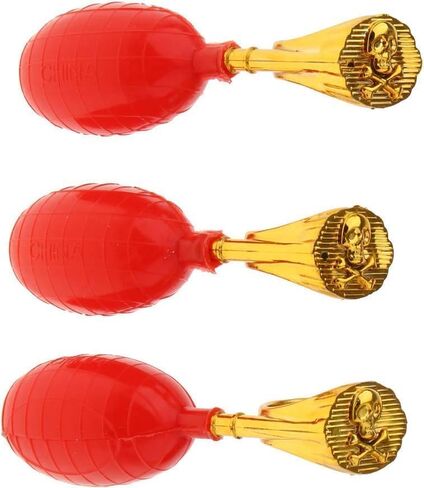 3Pcs Red Water Squirt Ring Toys - Reusable Prank Spray Set for April Fools/Gag Gifts, Outdoor Summer Fun, Practical Joke Props, Pool Party Favors in Saudi Arabia