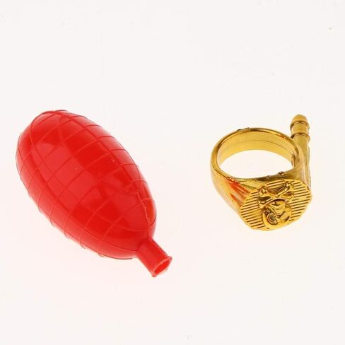 3Pcs Red Water Squirt Ring Toys - Reusable Prank Spray Set for April Fools/Gag Gifts, Outdoor Summer Fun, Practical Joke Props, Pool Party Favors in Saudi Arabia