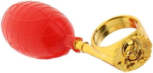 3Pcs Red Water Squirt Ring Toys - Reusable Prank Spray Set for April Fools/Gag Gifts, Outdoor Summer Fun, Practical Joke Props, Pool Party Favors in Saudi Arabia