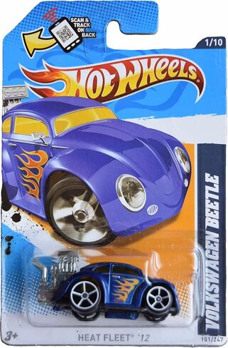 Hot Wheels Volkswagen Beetle - Heat Fleet '12 - Blue in Saudi Arabia
