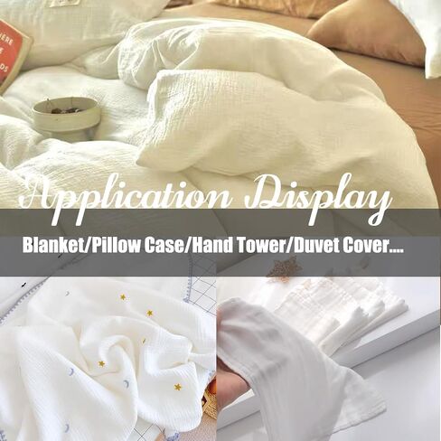 LaSilk Double Gauze Cotton Fabric by the Yard - 100% Cotton Muslin Fabric for DIY Craft & Sewing Material like Dress, Towel, Bedding sets, Cheesecloth, Boho Table Runner Fabric (Yellow Floral, 1 yard) in Saudi Arabia