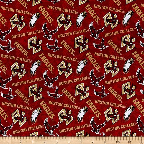 NCAA Boston College Eagles Tone On Tone Cotton Multi, Fabric by the Yard in Saudi Arabia
