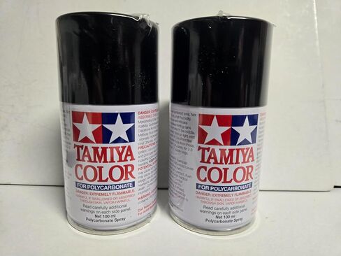 Generic 2 PACK COMPATIBLE WITH Tamiya TAMR86005 86005 Polycarbonate PS-5 Black PAINT RC CAR BODY PS5 INCLUDES CHICAGOLAND RC COUPON in Saudi Arabia