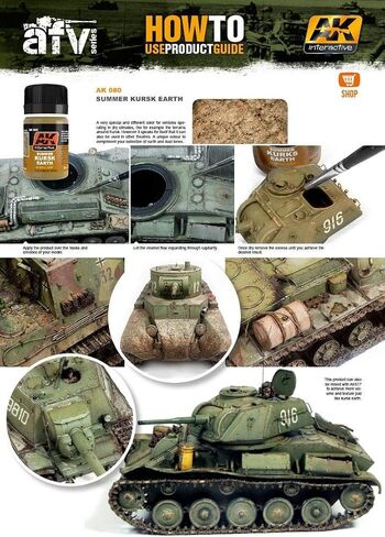 AK-Interactive Summer Kursk Earth Effects - 35 ML / 1.18 Fl.Oz Jar - Model Building Paints and Tools # 080 in Saudi Arabia